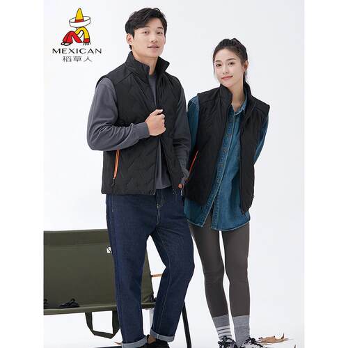 稻草人2025新款男棉服跑步外套