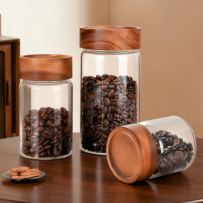 咖啡豆密封罐家用玻璃