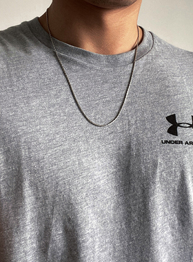 钛钢男士项链轻奢小众锁骨链女ins嘻哈爆款项圈简约百搭饰品简约