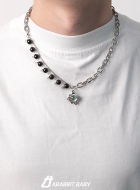 项链男士吊坠毛衣链新款2024爆款秋冬大气高档小众轻奢女生高级感