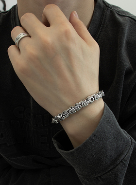 狂飙高启强同款手链欧美钛钢帝王链霸气个性高级感男士龙骨链手饰