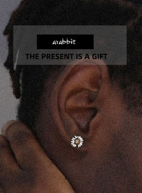 雏菊耳钉男女小众设计感做旧日韩嘻哈2021年新款潮饰