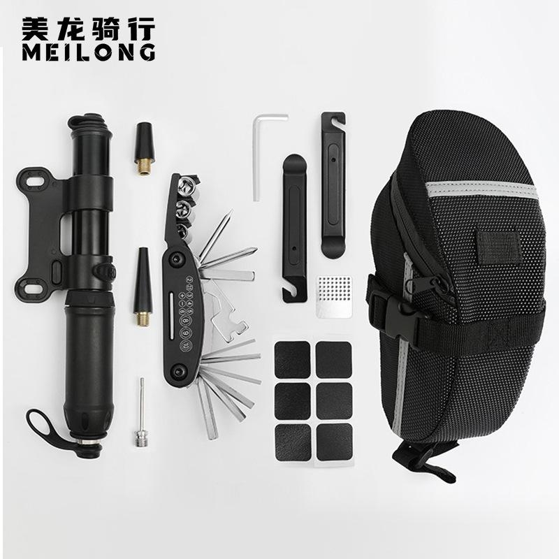 适用camp坎普自行车便携补胎工具套装山地公路车维修工具包配件