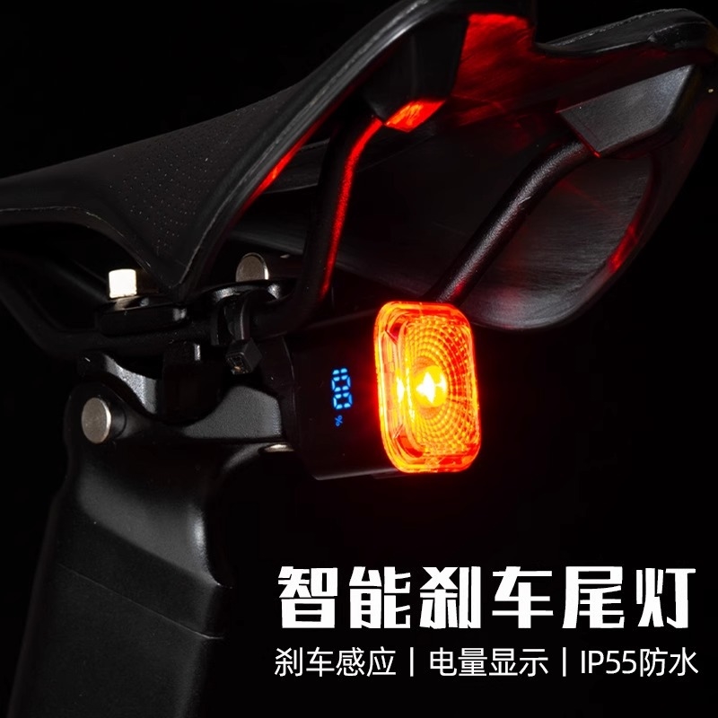 适用喜德盛公路车AD300/AD350/AD500尾灯夜骑灯智能感应灯高亮