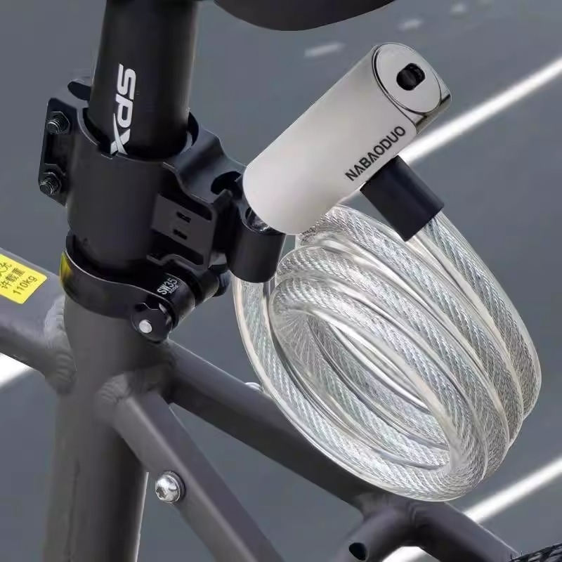 适用喜德盛公路车AD300/AD350/AD500锁便携钥匙锁新型密码锁配件