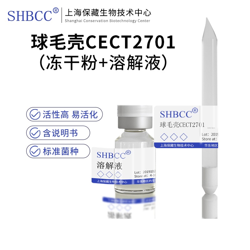 包邮冻干粉球毛壳CECT2701菌种服务