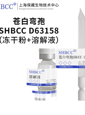 苍白弯孢SHBCC D63158非模式菌株PDA培养基25℃培养冷藏4-10℃斜