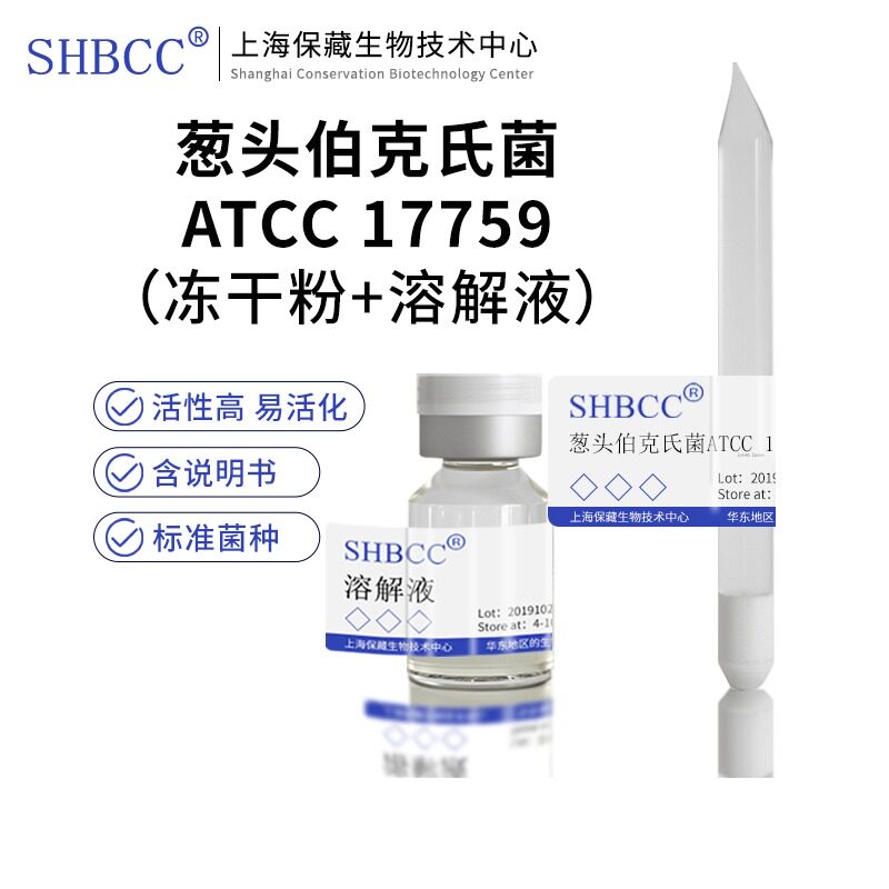 葱头伯克氏菌ATCC 17759冻干粉模式菌种培养服务营养肉汁琼脂活化