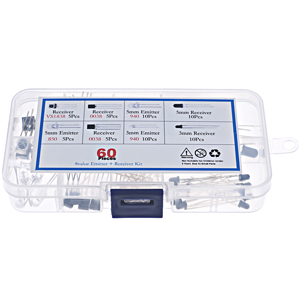 8种常用3/5mm红外线接收头发射管监控空调电视遥控器圆点红外灯珠