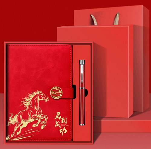 a5笔记本本子记事本加厚文具企业办公会议日记本带扣定制可印logo