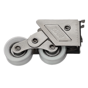 铝合金门窗2008型不锈钢滑轮老式2078铝合金窗配件推拉门底部轮子