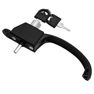 金刚网纱窗把手移门带钥匙拉手推拉窗户纱执手防盗三推安全锁配件