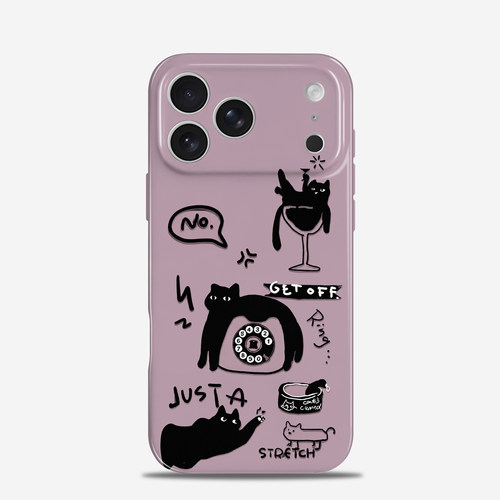 猫主子的日常 适用iPhone17promax苹果16e手机壳15高级感13小众14华为mate80复古pura90小米17全包oppofindx9