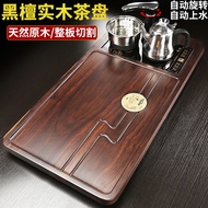 hướng dẫn sử dụng bàn trà điện Bộ khay trà bằng gỗ đàn hương đen hoàn toàn tự động 4 trong 1 tại nhà bàn trà gỗ nguyên khối văn phòng khay thoát nước B baàn trà điện bàn trà điện thông minh