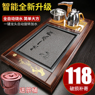 hướng dẫn sử dụng bàn trà điện Khay trà hoàn toàn tự động bằng gỗ nguyên khối với bếp từ tích hợp bàn trà trà biển bộ trà phòng khách gia đình khay đơn giản B bộ pha trà điện bàn trà thông minh có tủ lạnh