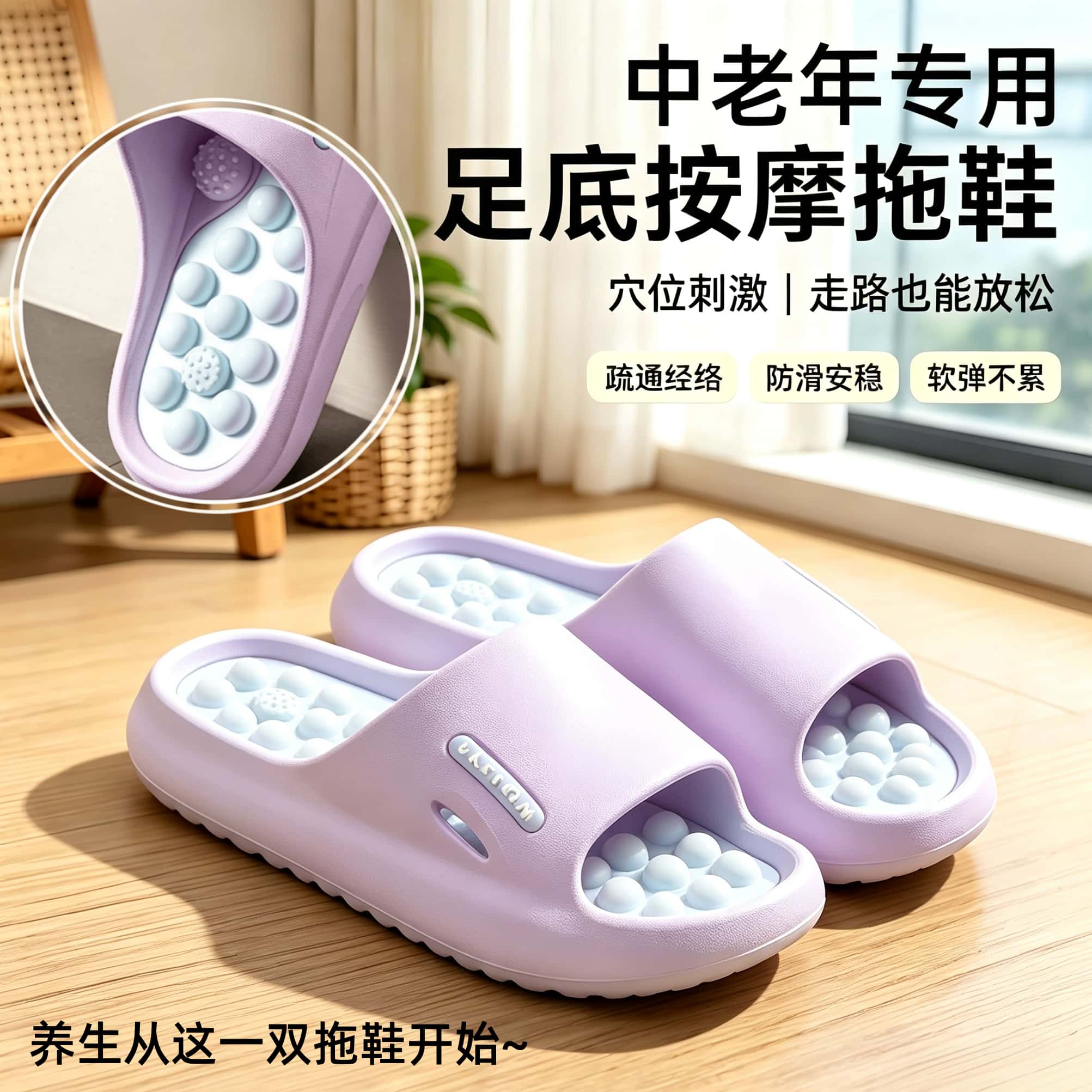 【足底按摩鞋】日常居家放松双脚