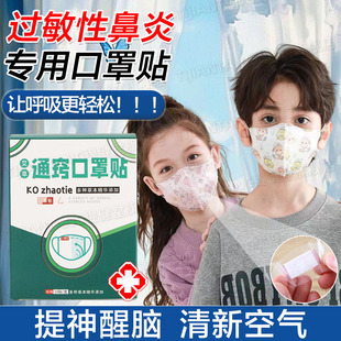 儿童过敏性鼻炎专用口罩防过敏防蒿草花粉尘艾草通窍空气过滤器dx