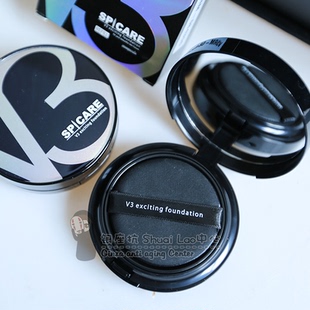 日本v3气垫Spicare天然微针水光养肤保湿 透亮遮瑕持久黑科技粉底