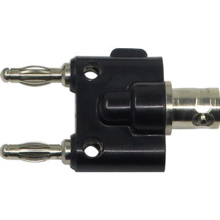 BNC母座转双排4mm香蕉插头50KYQ9万用表示波器示波表转接头双排插