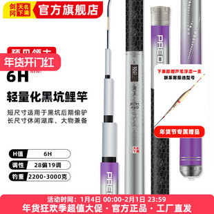 剑冈名满天下预见领主6H轻量化休闲黑坑野钓鲤竿台钓竿鲫鲤草鱼竿