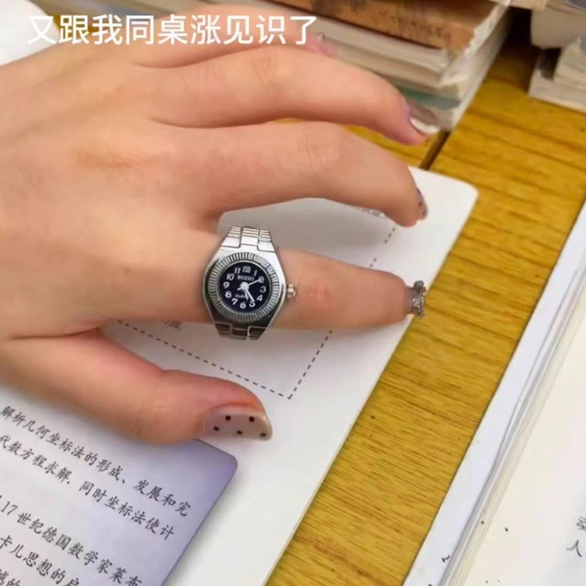 立减5元迷你复古便携解压戒指表