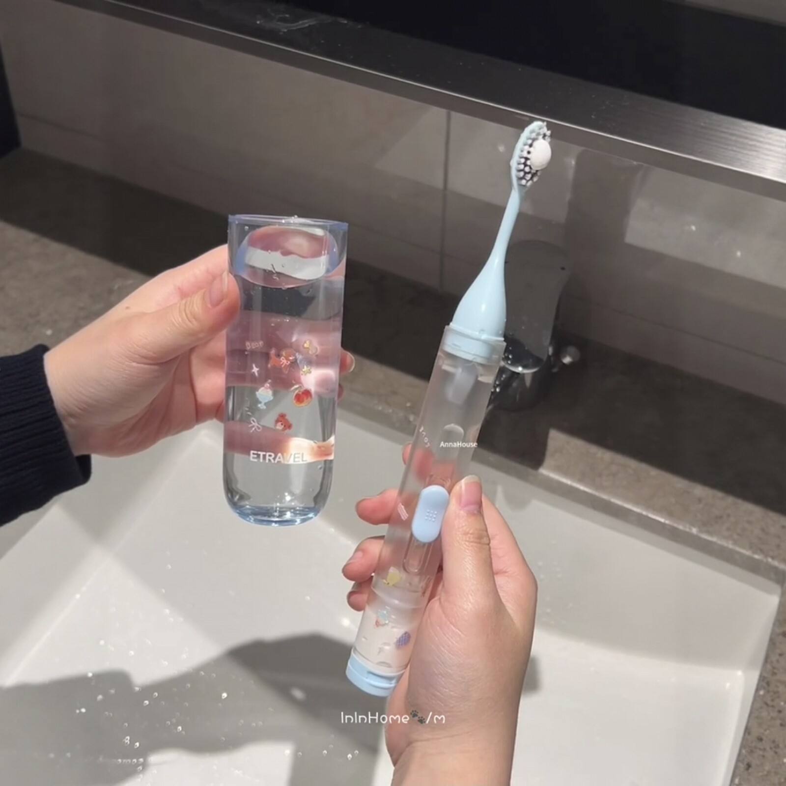 立减5元旅行牙刷牙膏一体套装
