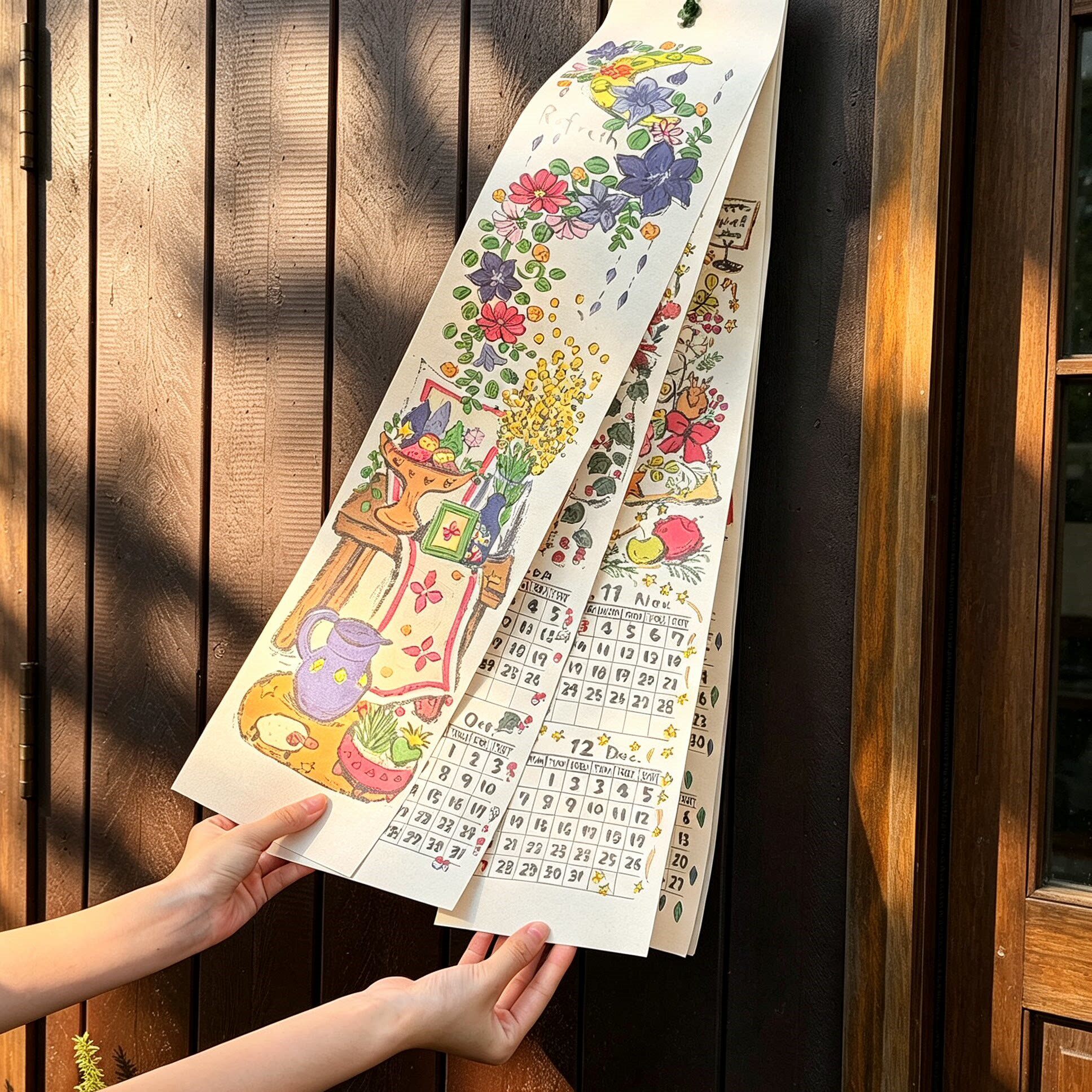 立减5元创意家居挂饰尼泊尔日历