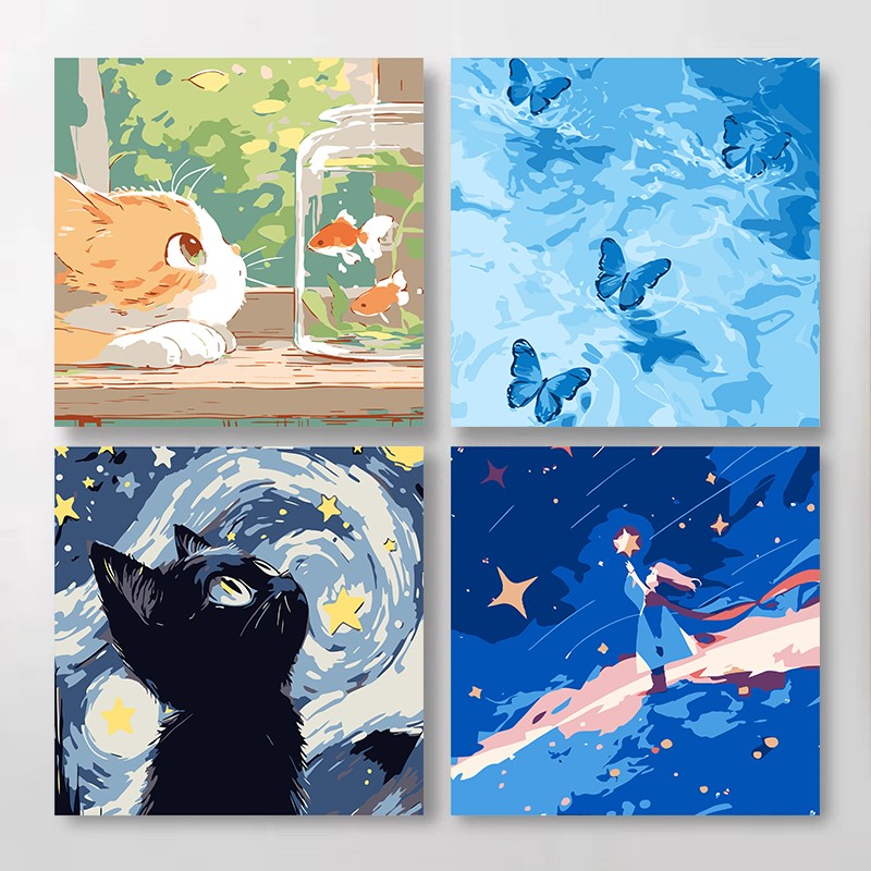 【已售10W+】数字手工填色油画