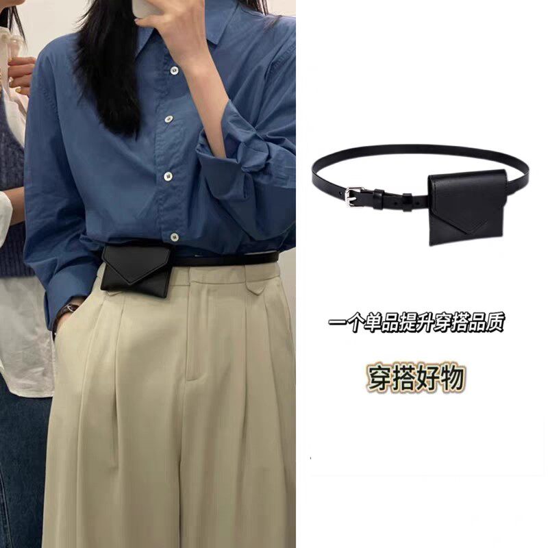 日系复古腰包女款迷你mini腰带装饰小包腰带零钱钥匙包2025年新款