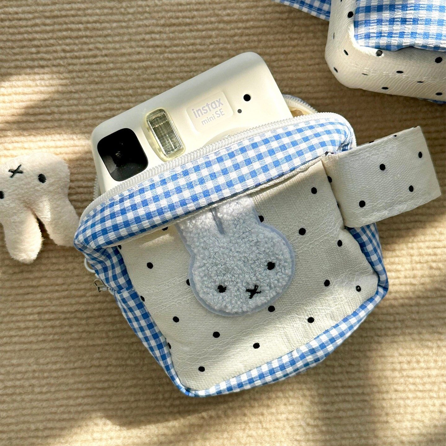 小兔子拍立得相机包富士mini12收纳包高颜值可爱手提便携式保护套