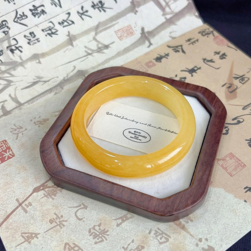 【收藏级别】天然黄龙玉手镯女