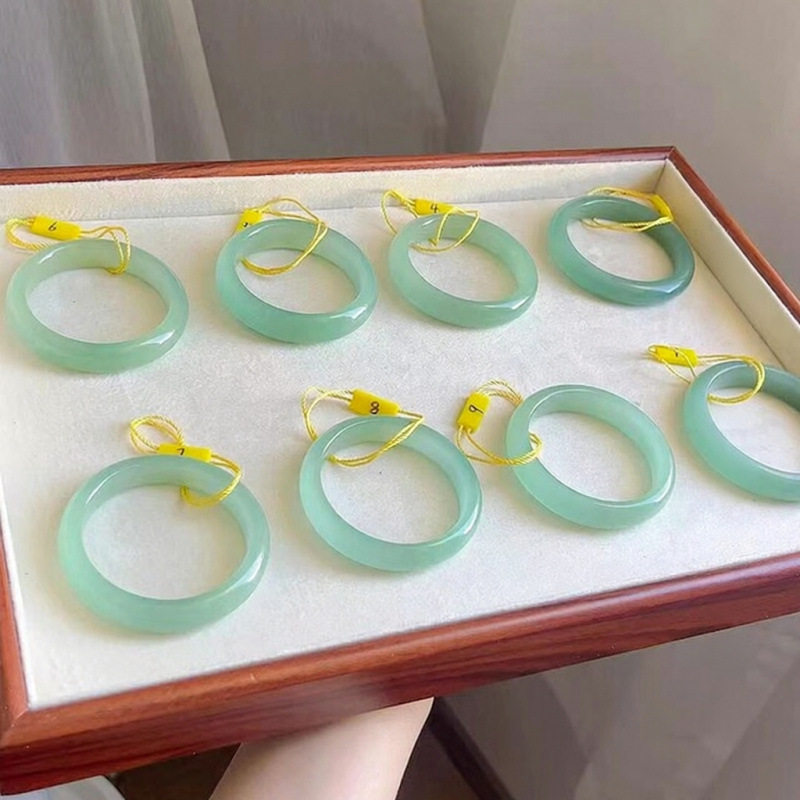 天然冰种东陵玉油青手镯薄荷晴水