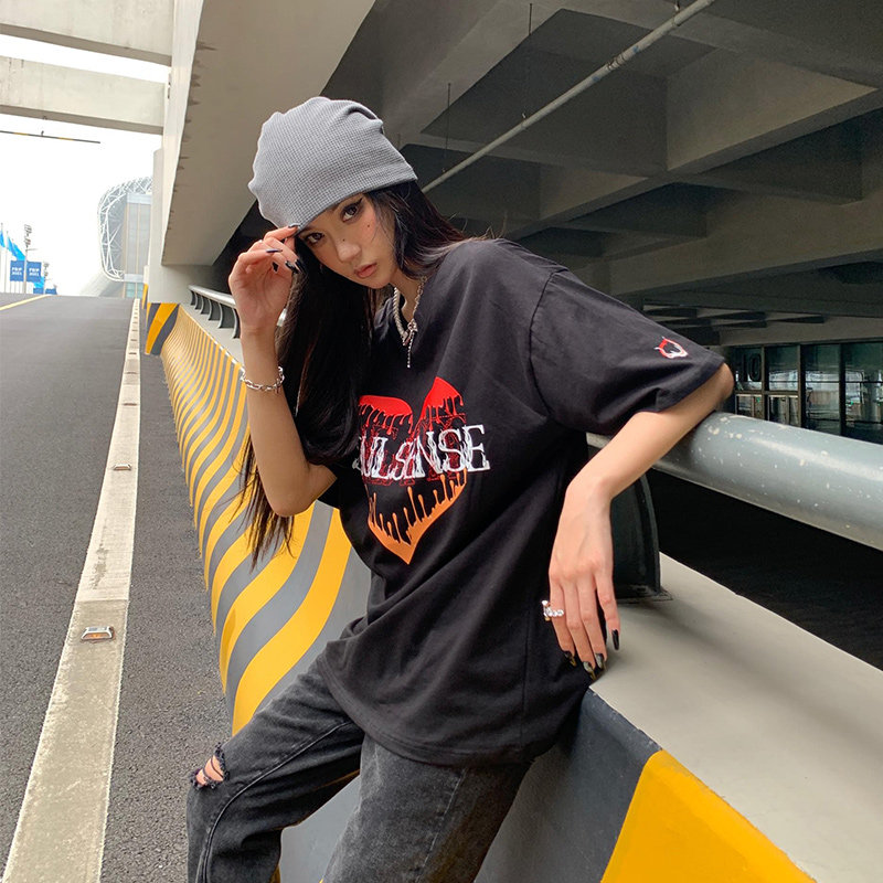 SoulSense潮牌美式街头溶解心痞帅风设计感黑色潮流短袖T恤男女款,男装,T恤,淘宝优惠券,粉丝福利购,淘宝优惠卷