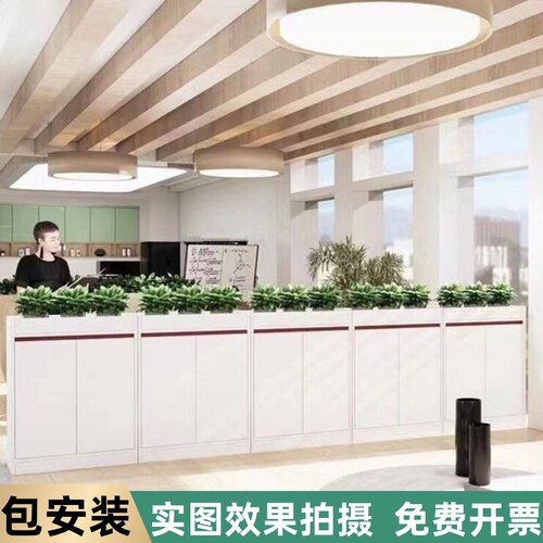 入户安装柜槽双面矮柜花隔断放绿植柜桌边木质文件柜柜办公室免柜