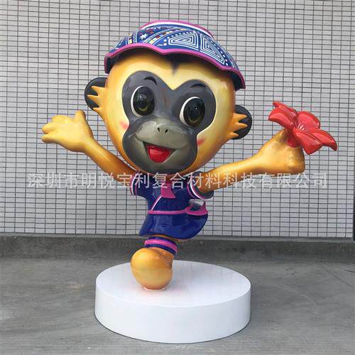 海南文化特色玻璃钢少数民族卡通人物雕塑景区活动创意装饰摆件