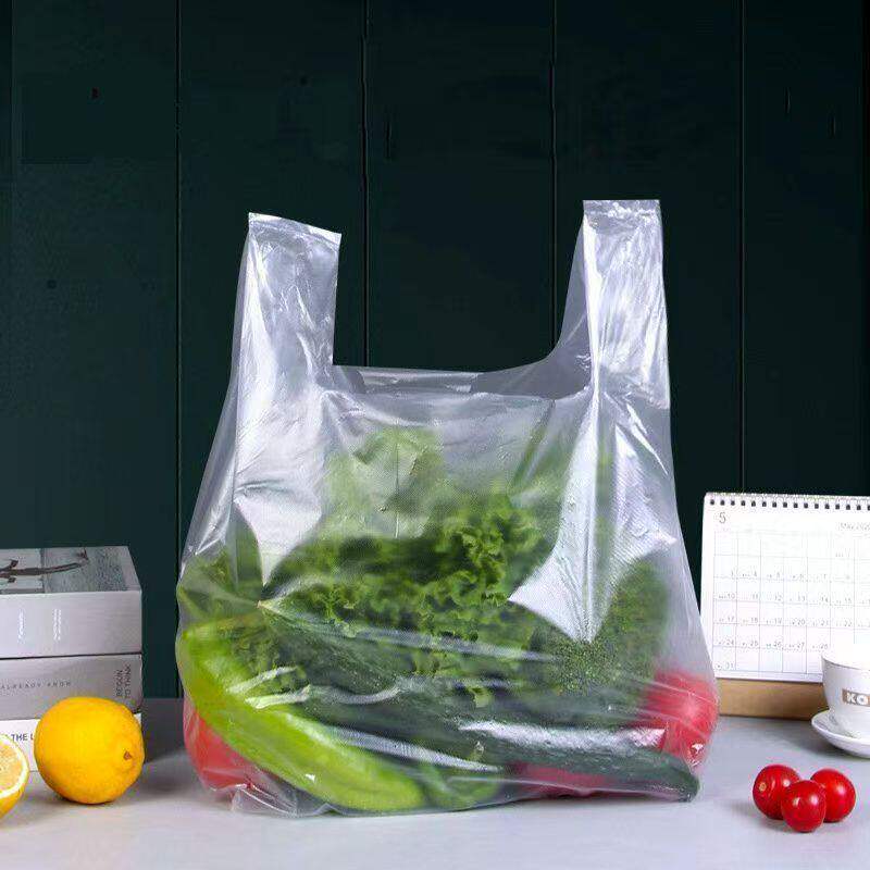 透明塑料袋通用包装袋手提购物袋食品袋打包袋通用手提袋透明家用