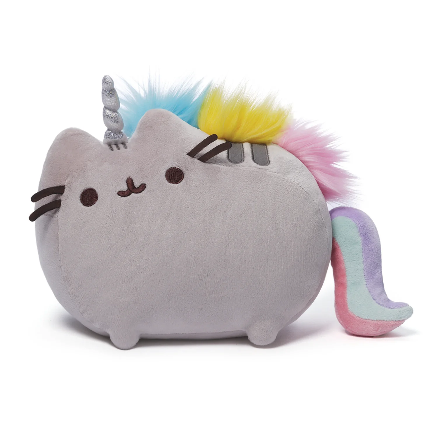 Pelúcia Pusheen Pusheenicorn Plush Stuffed Animal Rainbow Unicorn 27cm Plush (GUND)
