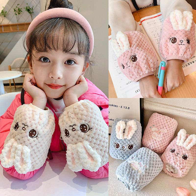儿童高端羽绒服袖套专用防污耐脏可爱男女童袖头宝宝毛茸茸套袖冬