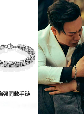 男女钛钢欧美帝王链手链