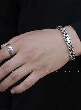 小众钛钢古巴设计感女生夏手链