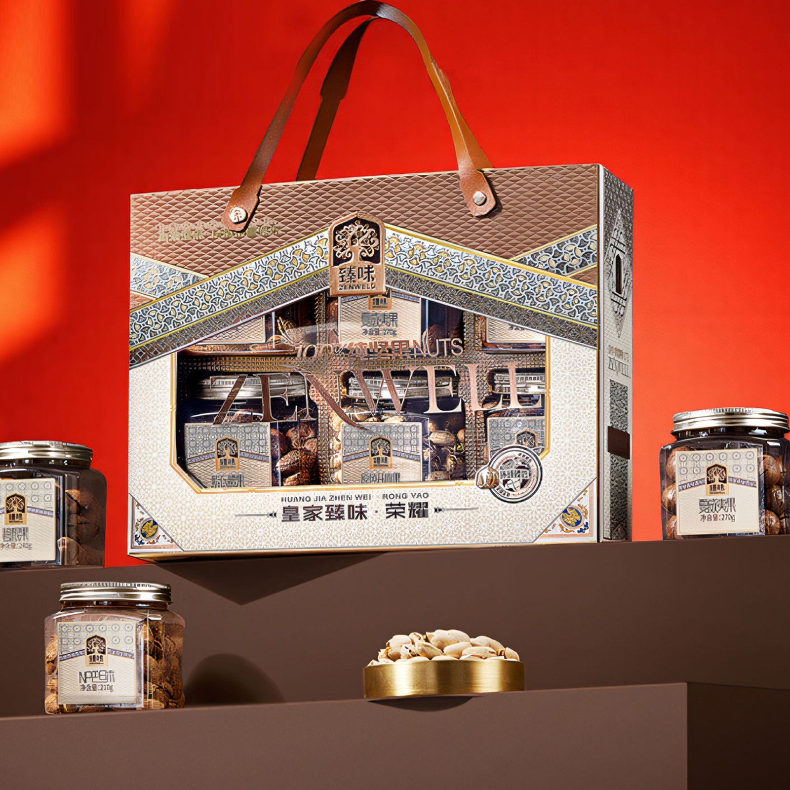 皇家臻味6款高档纯坚果礼盒