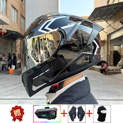 lvs摩托车蓝牙全盔四季新国标3C