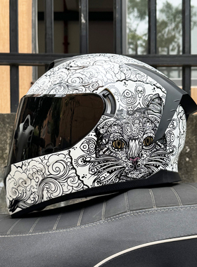 LVS摩托车头盔男女全盔3C认证双镜机车街车个性蓝牙槽四季国标DOT