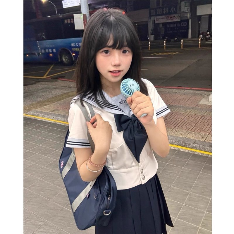 兰亭女子小水jk水手服原创制服短袖夏季日系校供感套装两件套