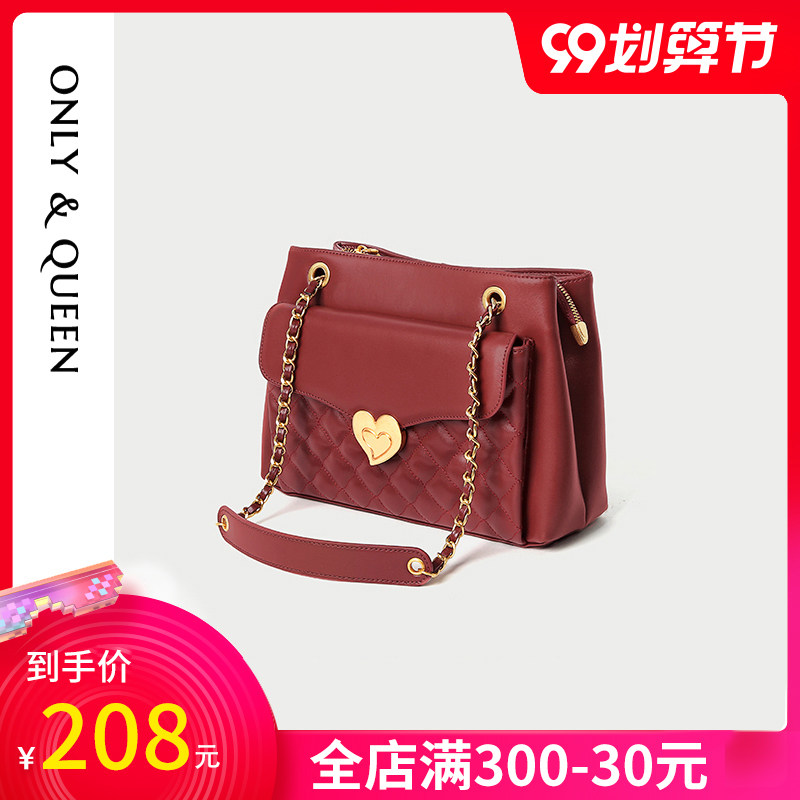 红色大包包结婚女包新款潮2020链条托特包单肩女斜挎包新娘包小ck