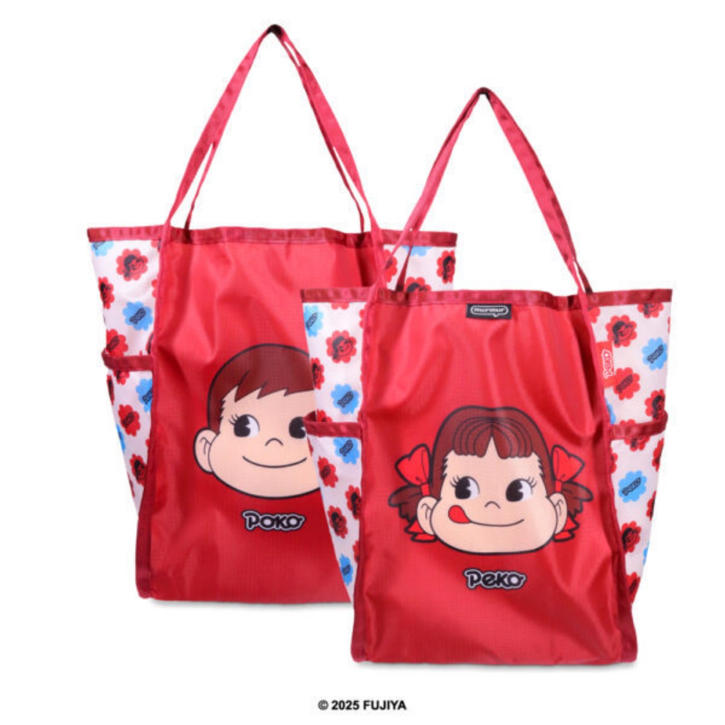 日系印花牛奶妹大容量单肩手提包