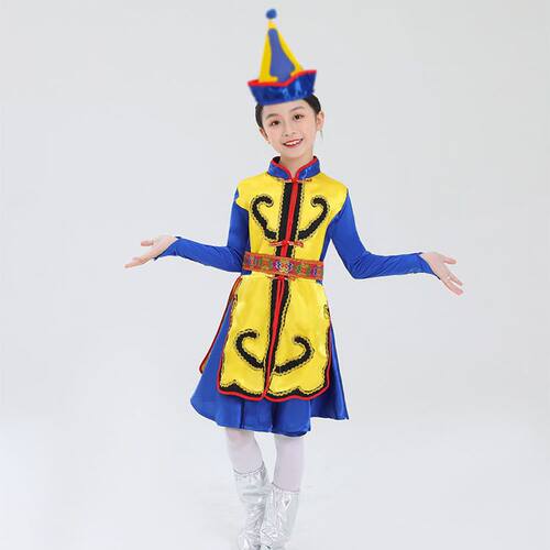 筷乐无边演出服儿童蒙古