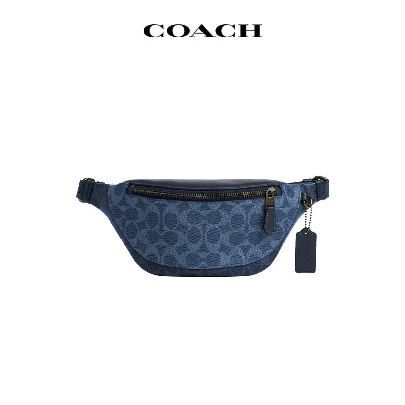 COACH/蔻驰男士Warren 29斜挎包腰包单肩包CBK37QBY2Y深蓝色