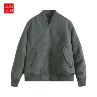 棵米ai蕉家户外山系工装 茄克外套飞行夹克棒球服棉衣棉服 军旅式