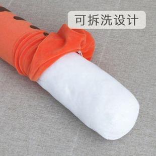 婴儿抱睡玩偶护颈枕助睡眠家用圆形糖果小枕头套颈椎圆柱枕长条枕